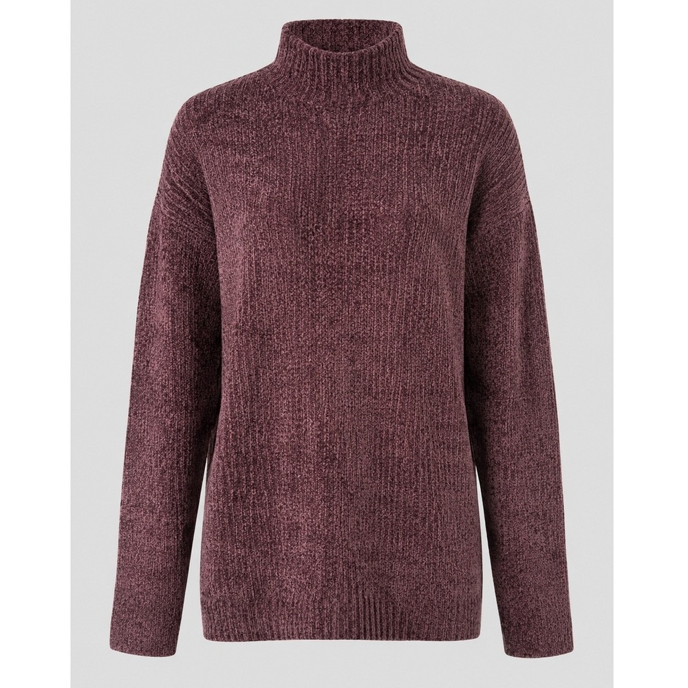 Vintage Valerie Stevens Chenille Turtleneck Sweater Plum Purple Size S